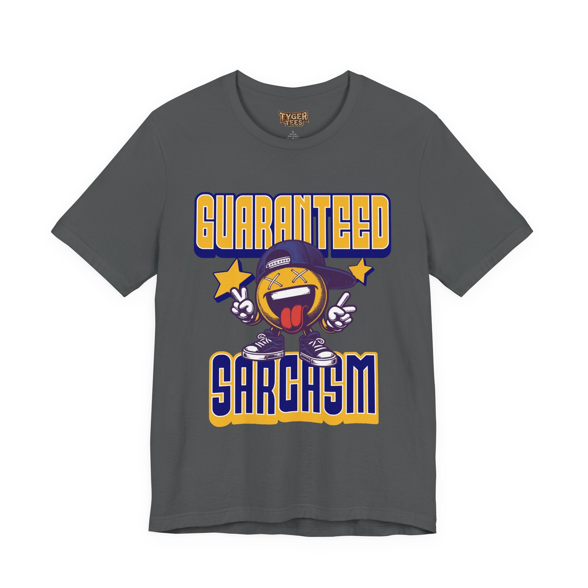 Guaranteed Sarcasm – Funny Smiley Face T-Shirt