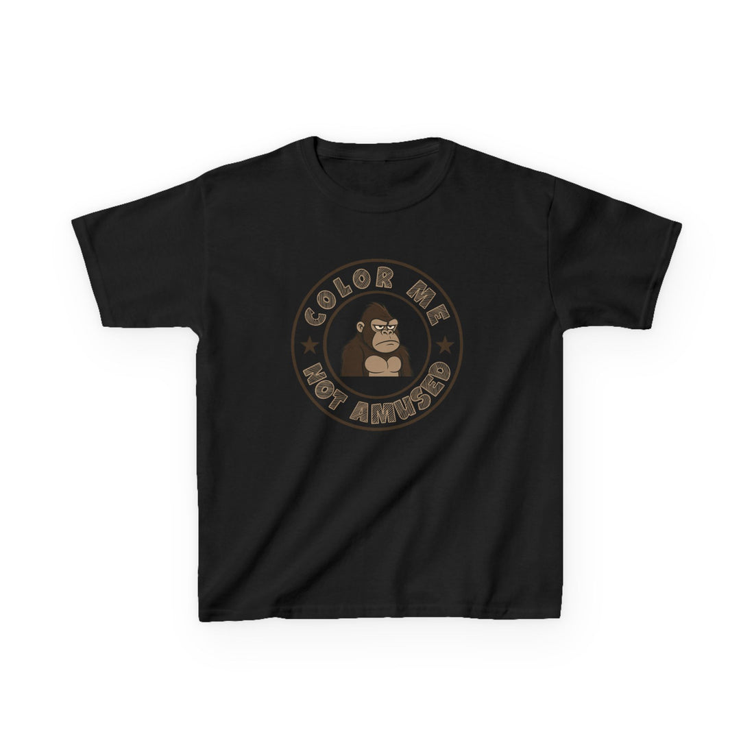 Kids Tee — Color Me Not Amused - Gorilla