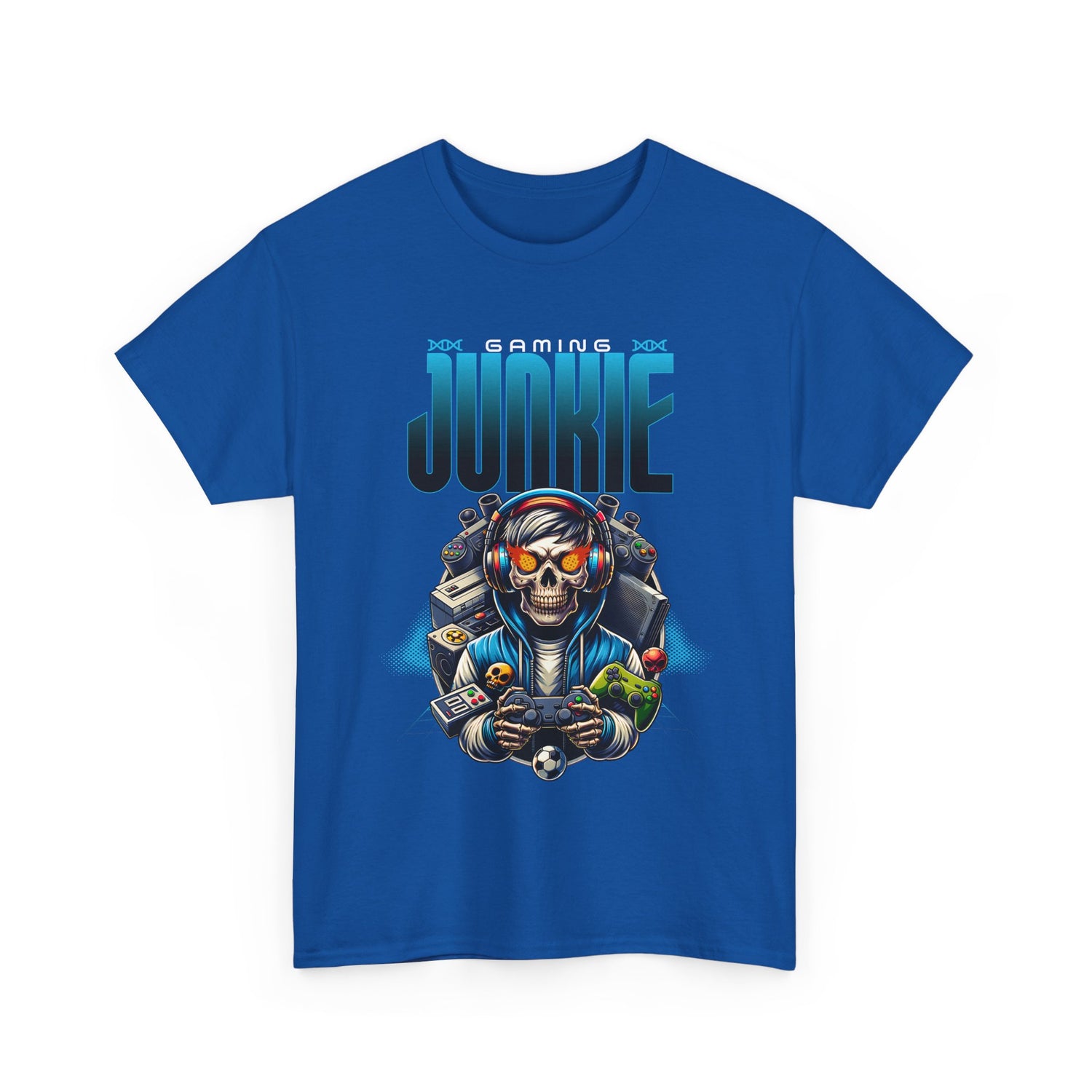 Gaming Junkie Skull Tee — Gamer Skull Controller Graphic T-Shirt