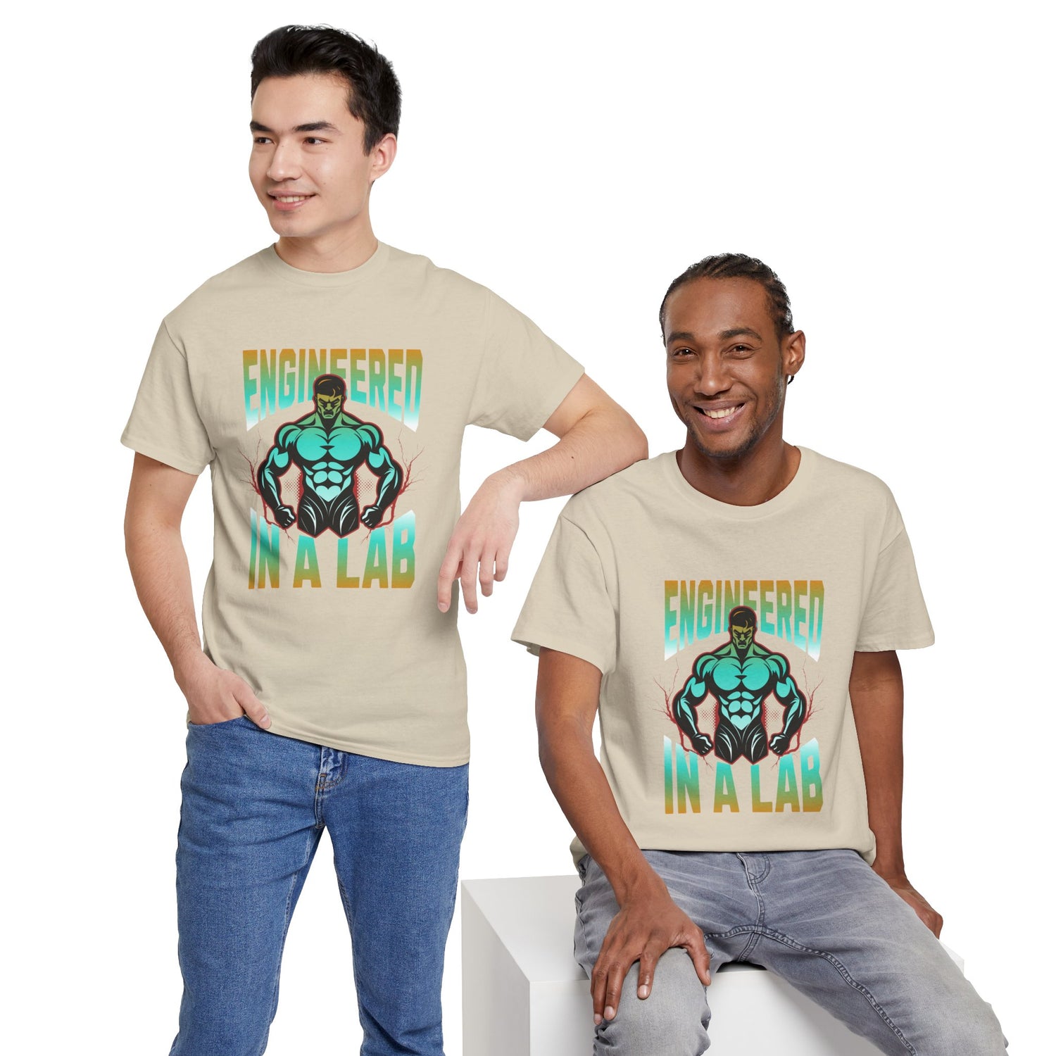 Engineered in a Lab T-Shirt — Muscle Science Gym Tee