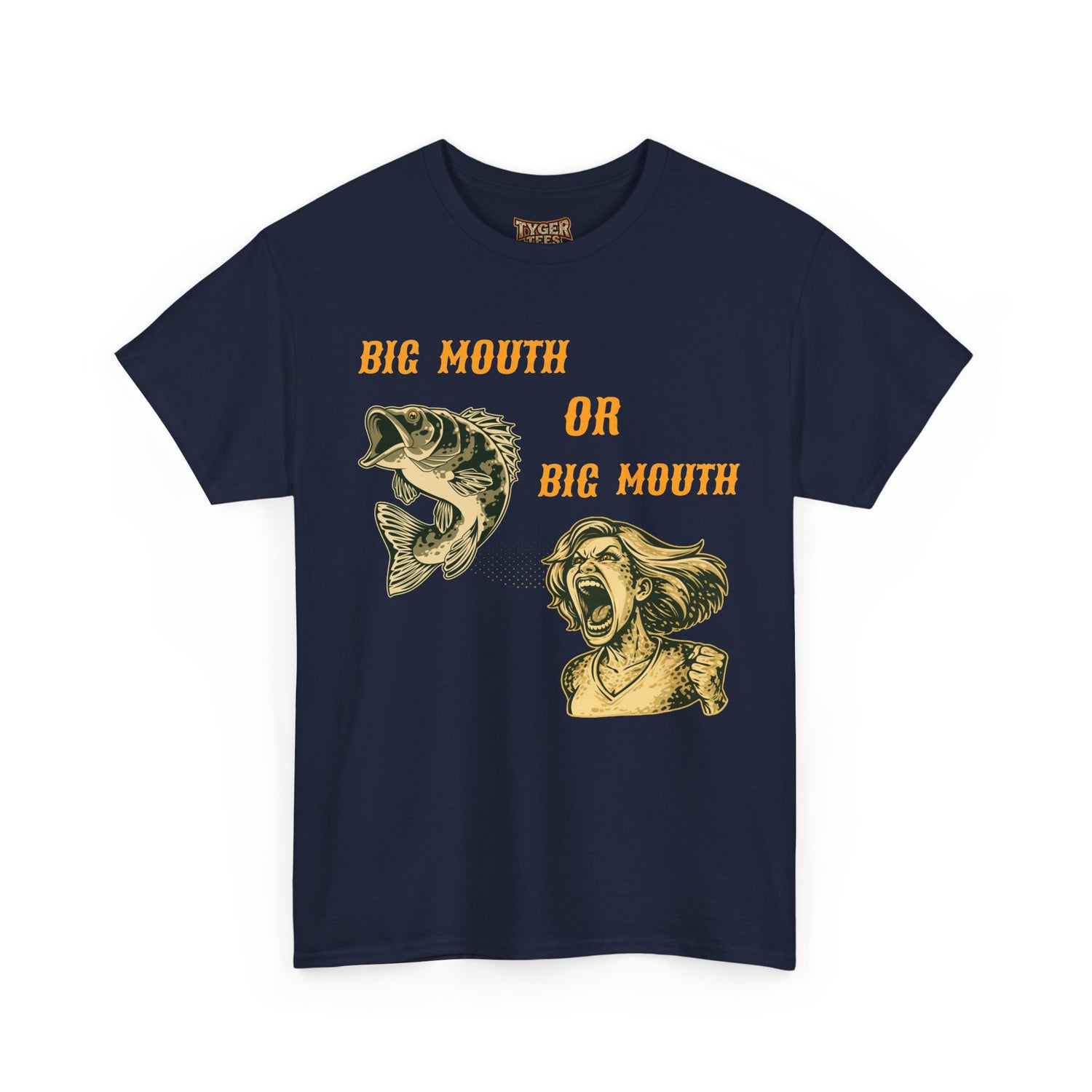 Big Mouth or Big Mouth? Funny Bass Fishing T-Shirt