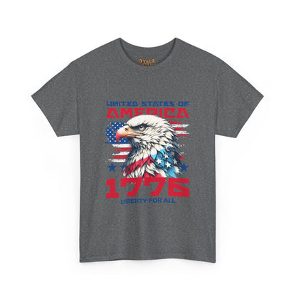 1776 Liberty For All T-Shirt — Patriotic American Eagle Independence Day Tee