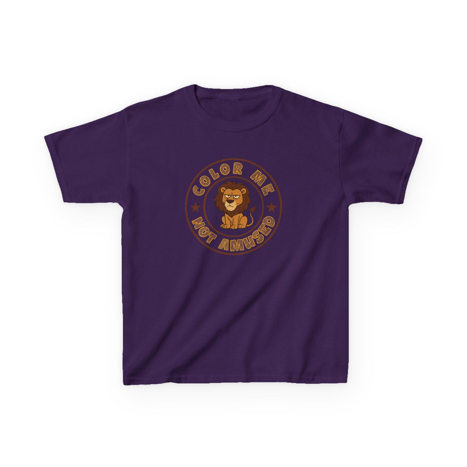 Kids Tee — Color Me Not Amused - Lion