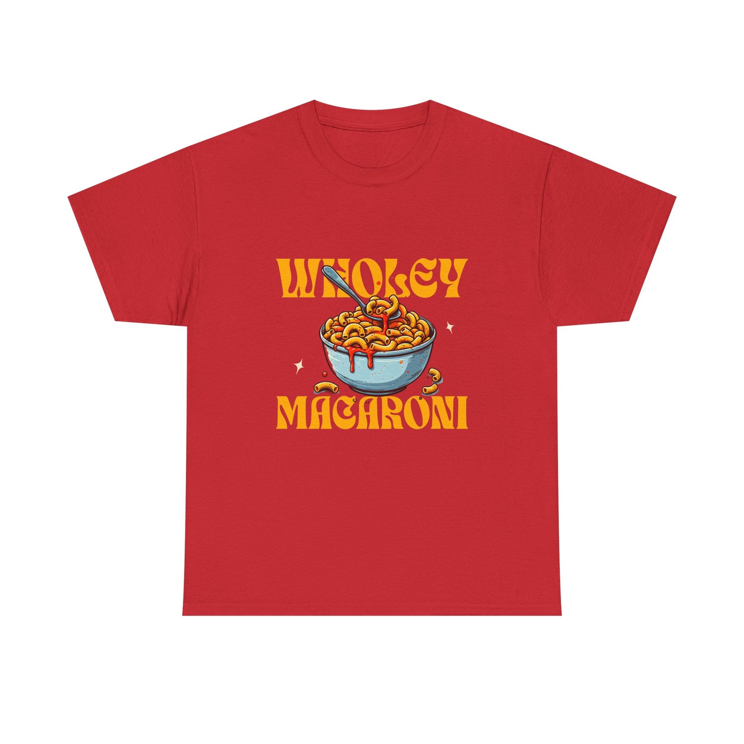 Wholey Macaroni Unisex Tee, Funny T-Shirt, Casual Graphic Shirt, Gift for Pasta Lovers, Foodie Apparel, Comfortable Everyday Wear