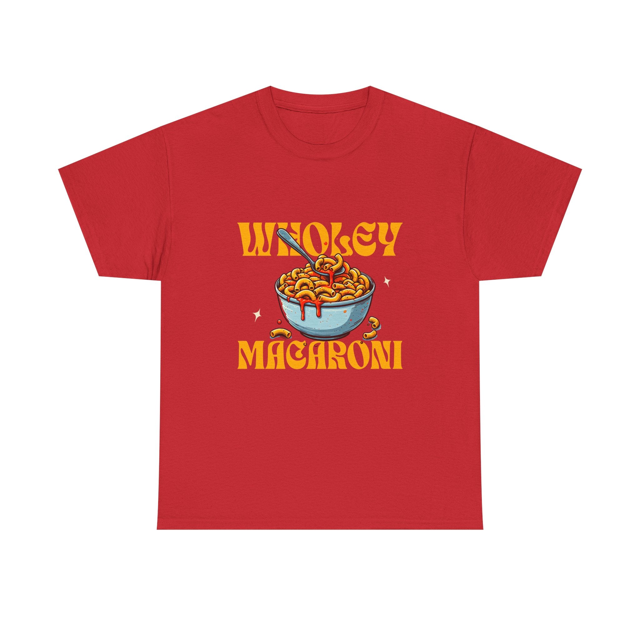 Wholey Macaroni Unisex Tee, Funny T-Shirt, Casual Graphic Shirt, Gift for Pasta Lovers, Foodie Apparel, Comfortable Everyday Wear