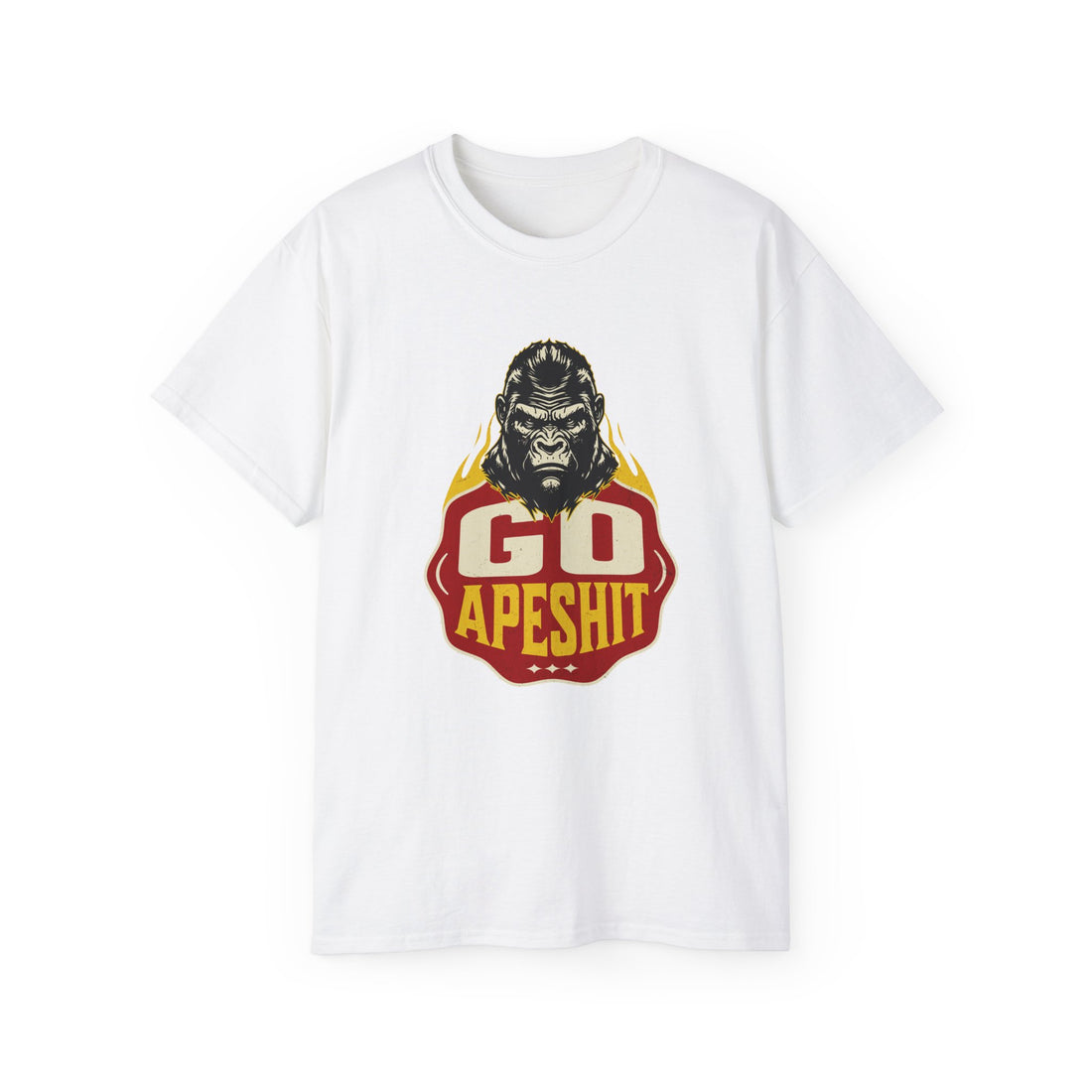 Go Apeshit Funny Unisex Cotton Tee