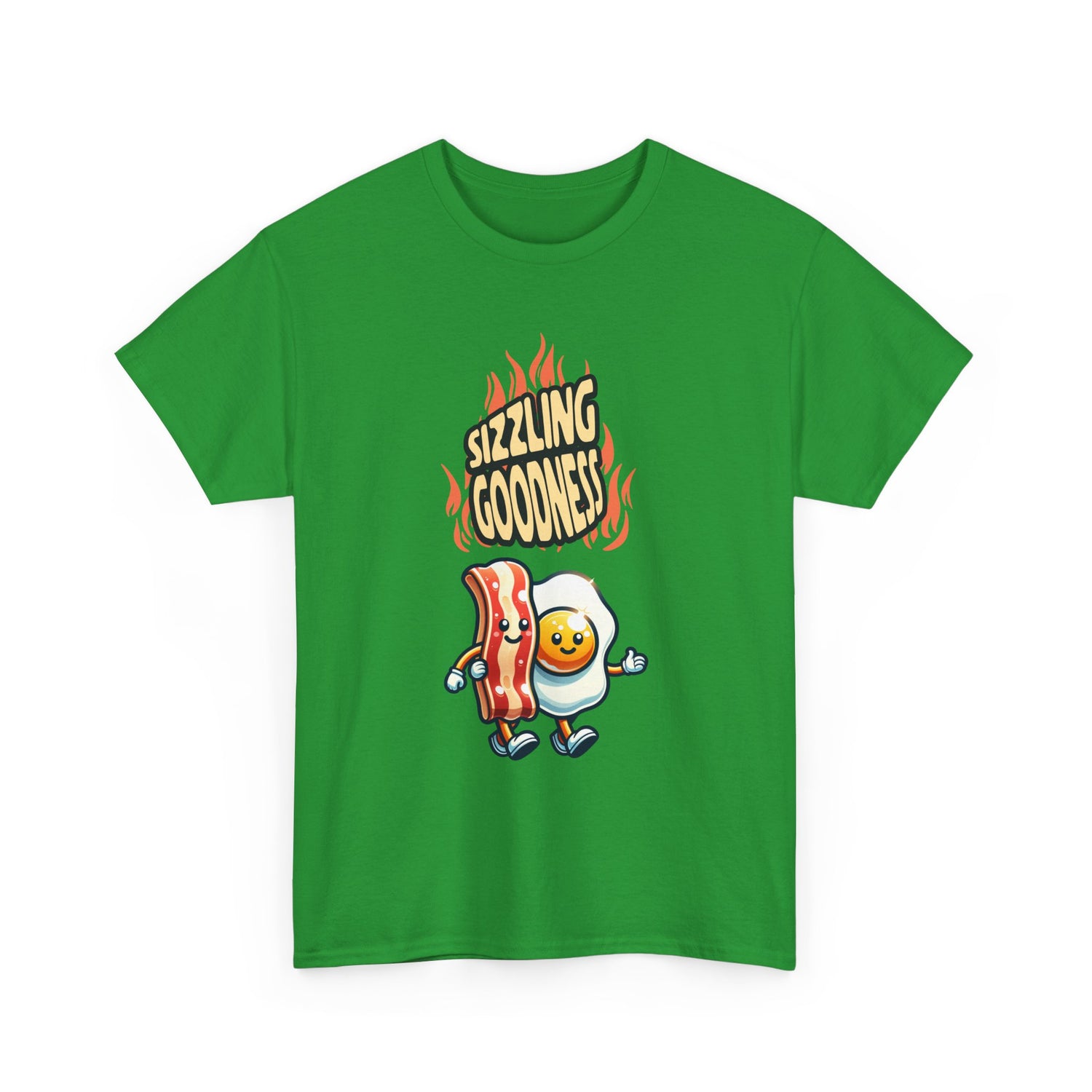 Sizzling Goodness Breakfast Tee — Funny Bacon &amp; Egg Graphic T-Shirt
