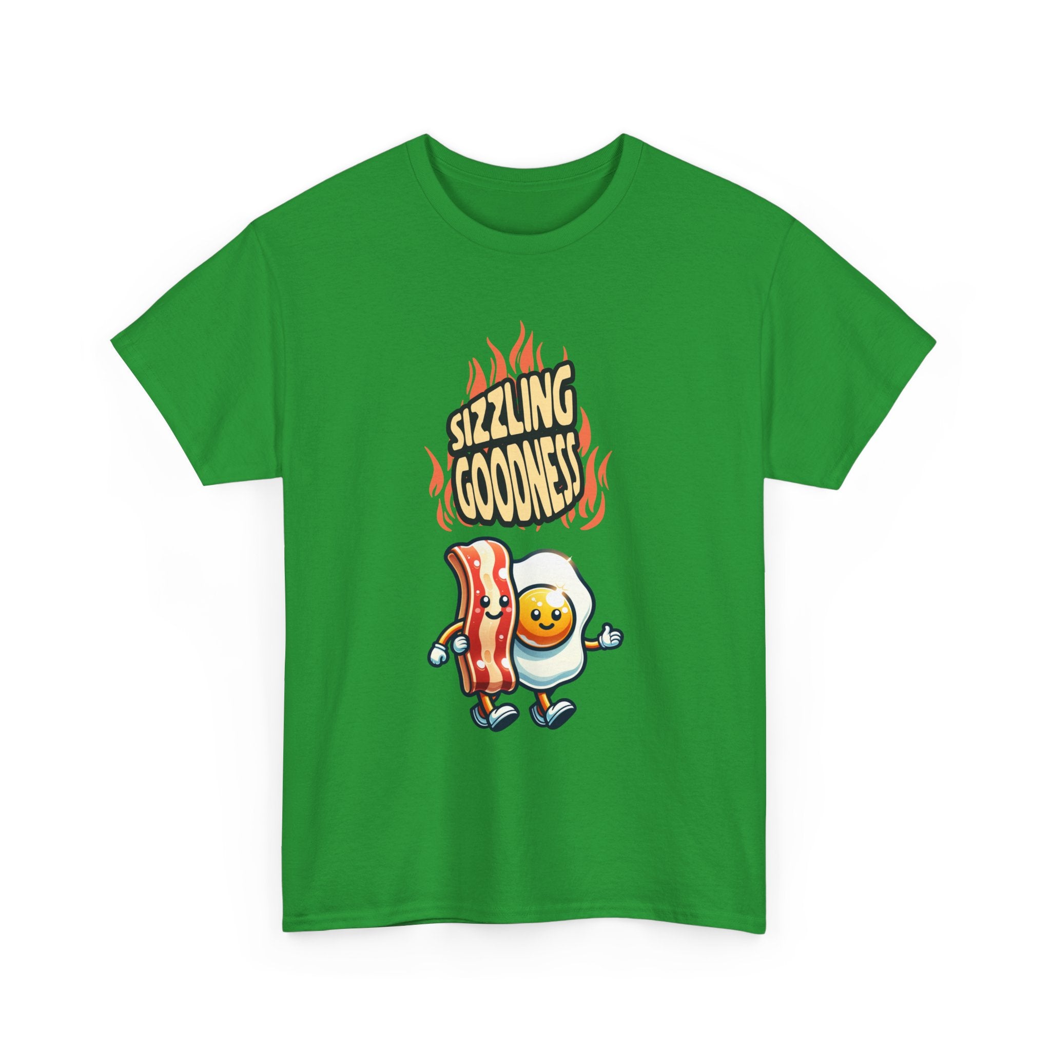 Sizzling Goodness Breakfast Tee — Funny Bacon &amp; Egg Graphic T-Shirt