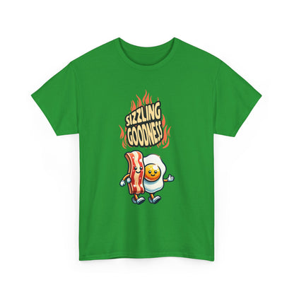 Sizzling Goodness Breakfast Tee — Funny Bacon &amp; Egg Graphic T-Shirt