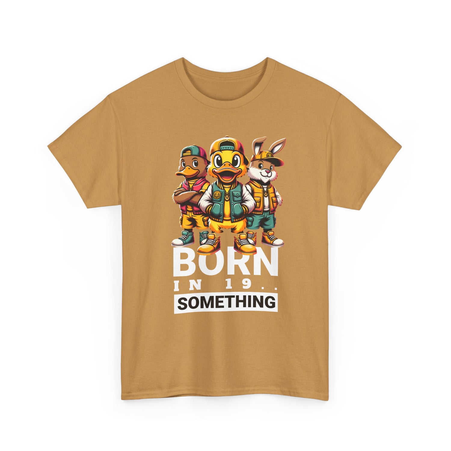 T-Shirt — "Born in 19__" Retro Cartoon Crew Graphic Tee