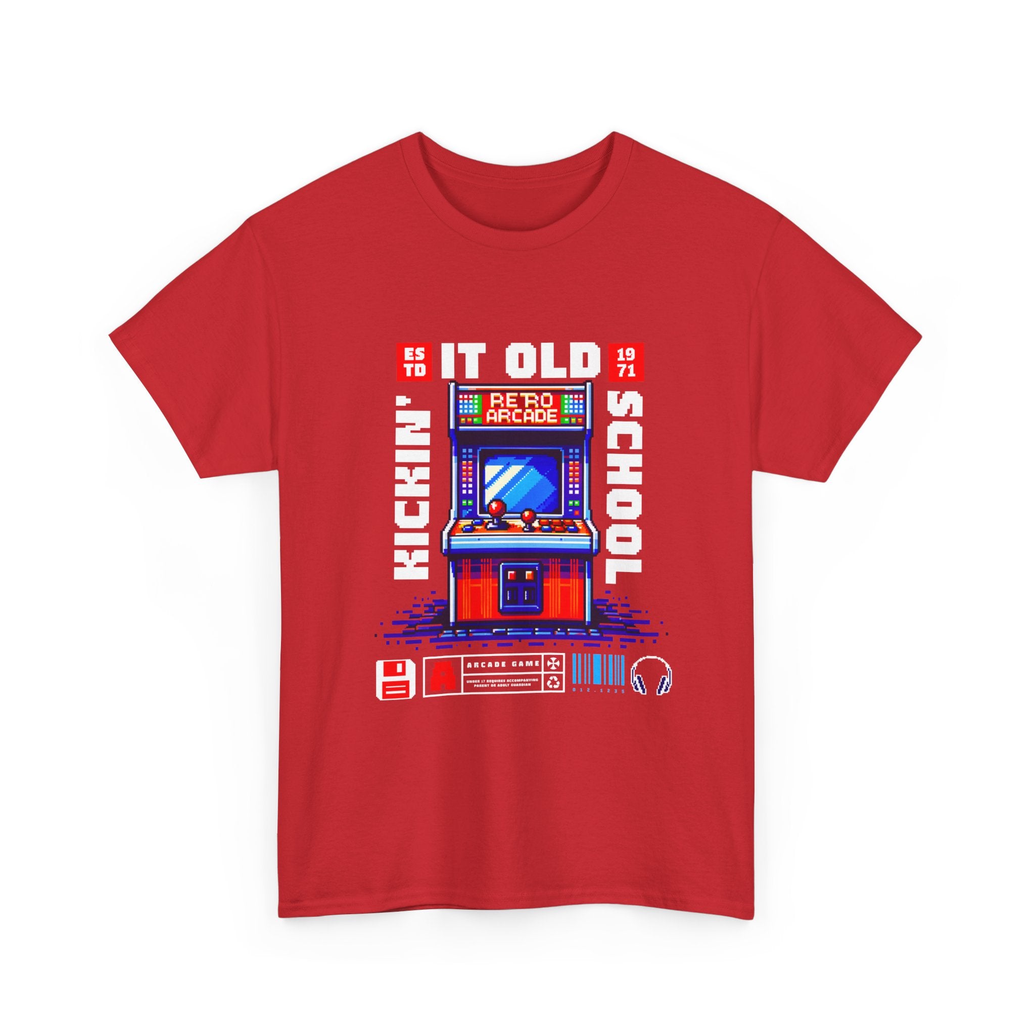 Old School Arcade T-Shirt — "Kickin&