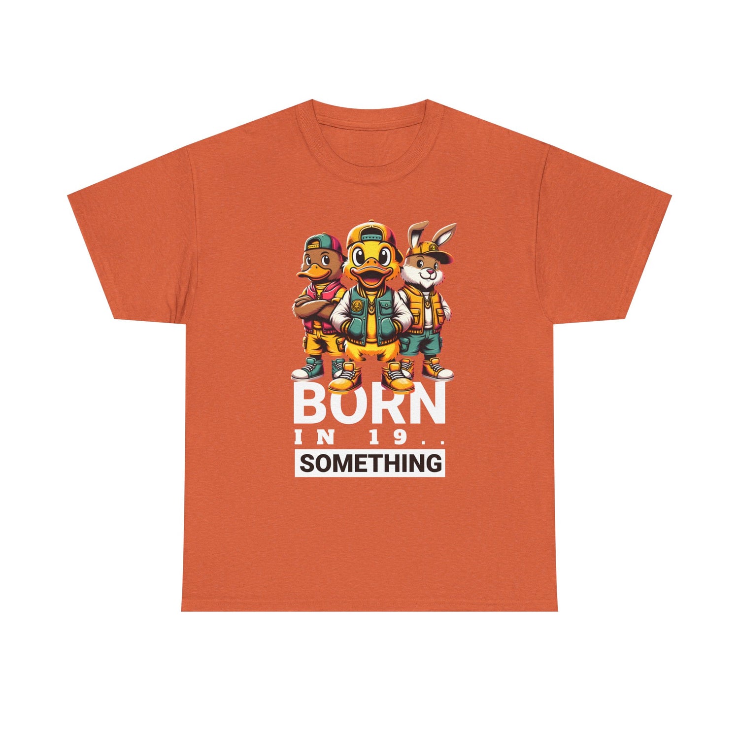 T-Shirt — "Born in 19__" Retro Cartoon Crew Graphic Tee