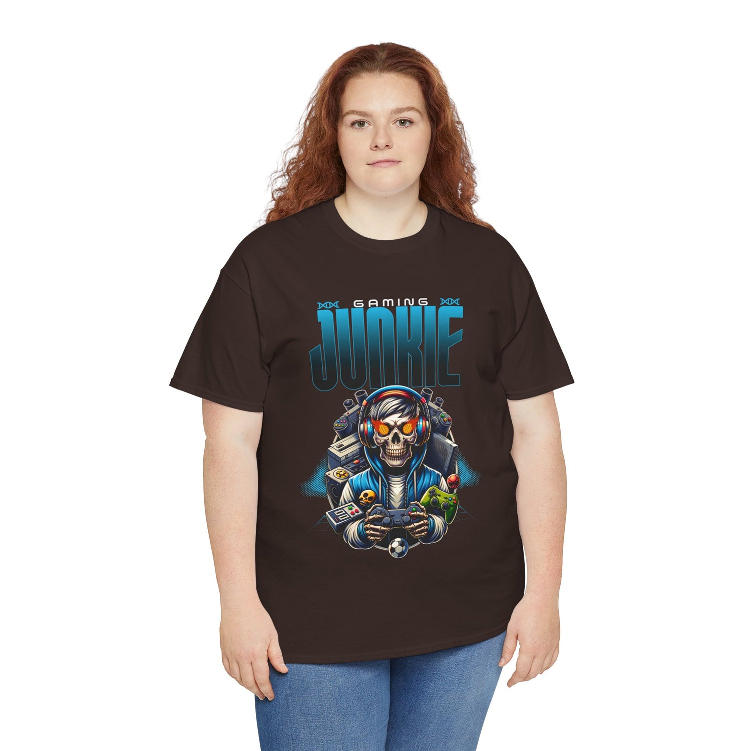 Gaming Junkie Skull Tee — Gamer Skull Controller Graphic T-Shirt