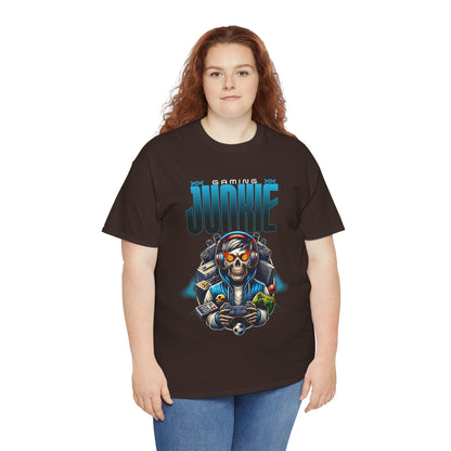 Gaming Junkie Skull Tee — Gamer Skull Controller Graphic T-Shirt