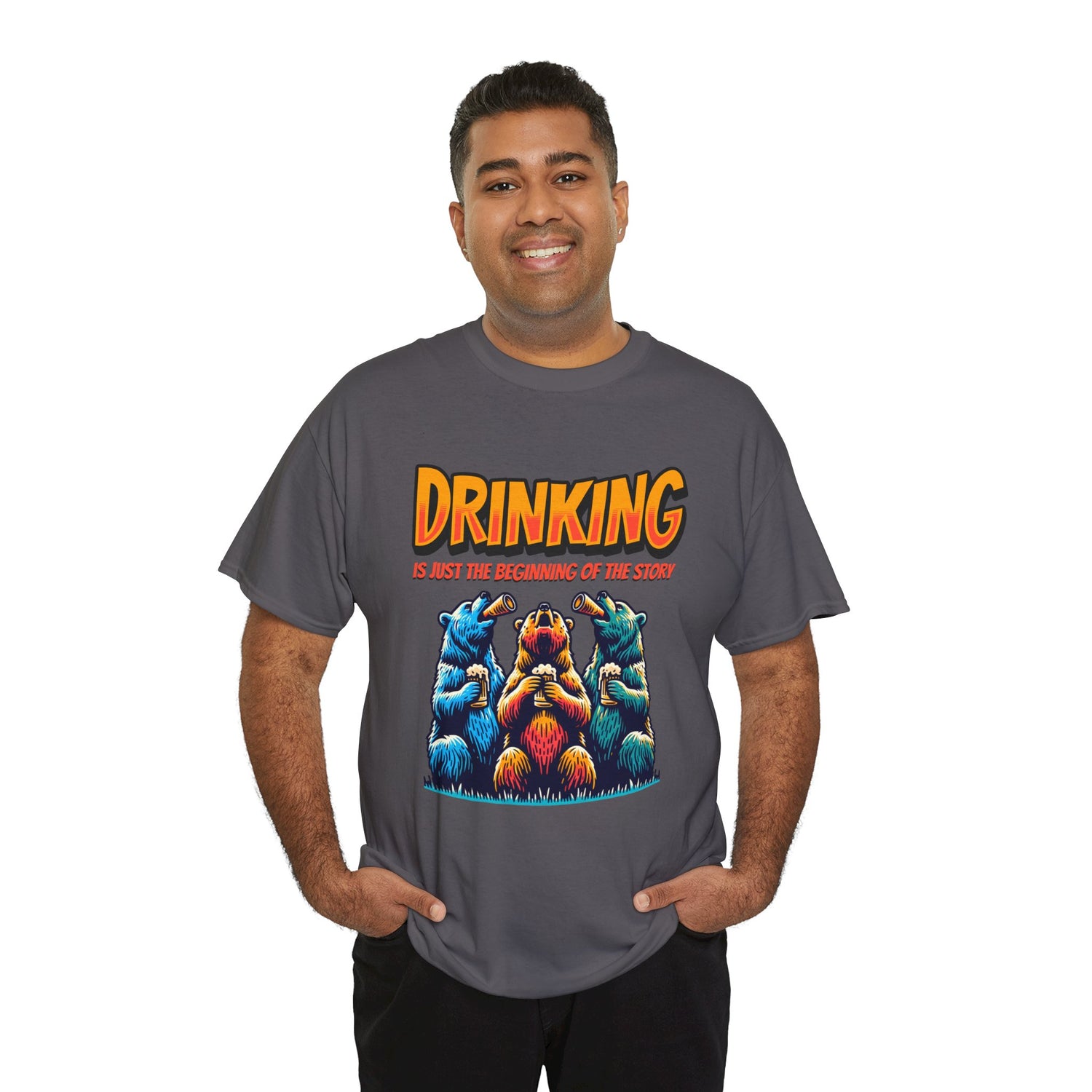 Drinking Is Just the Beginning Graphic Tee — Funny Party T-Shirt