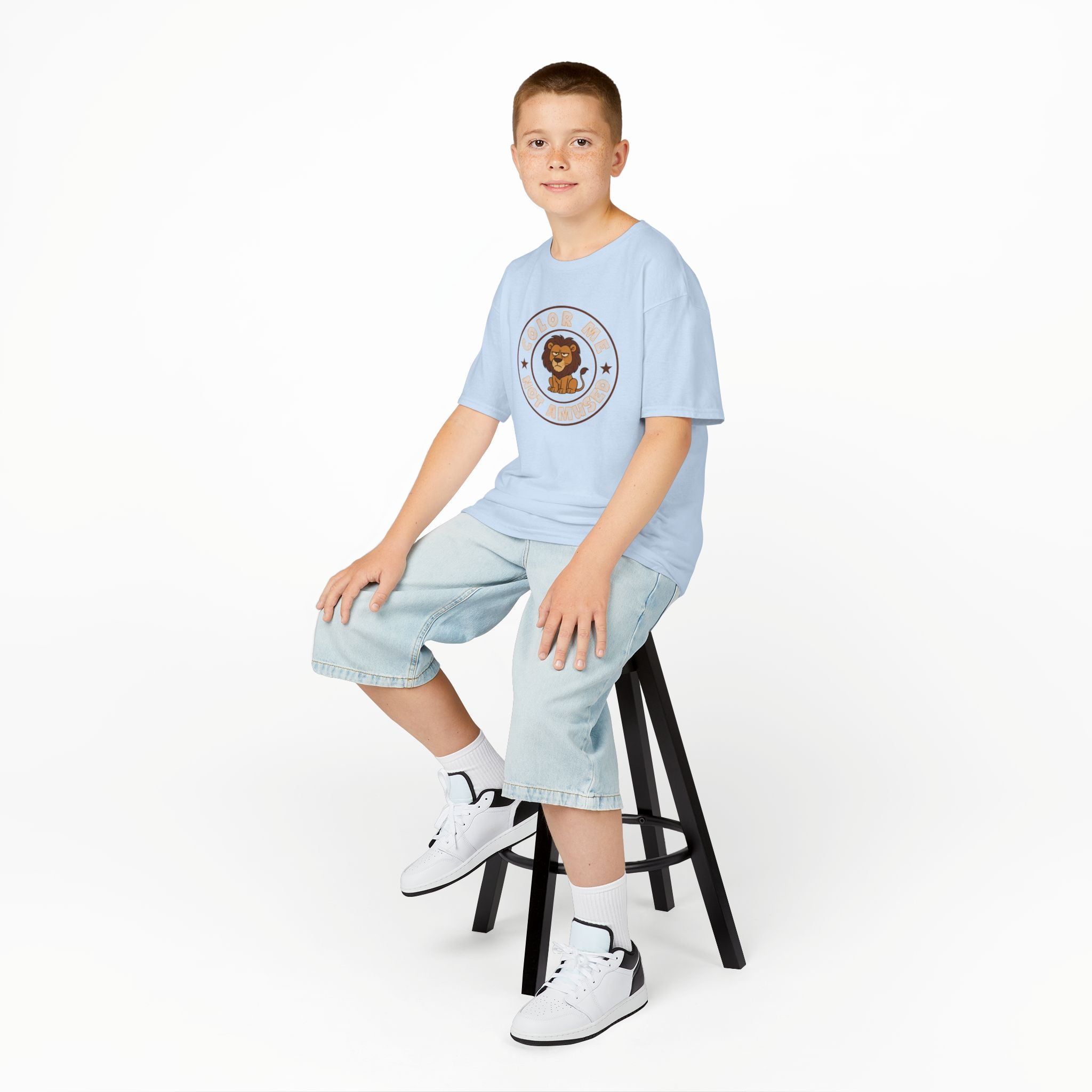 Kids Tee — Color Me Not Amused - Lion