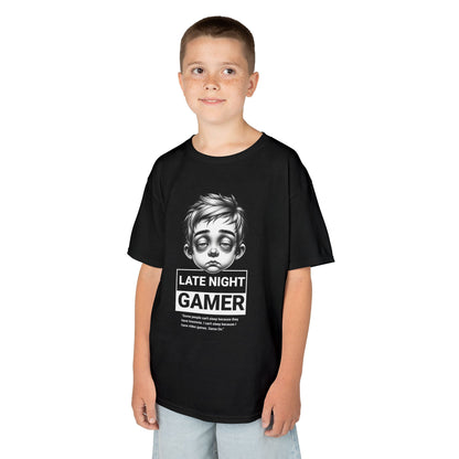 Late Night Gamer – Funny Kids Gaming T-Shirt