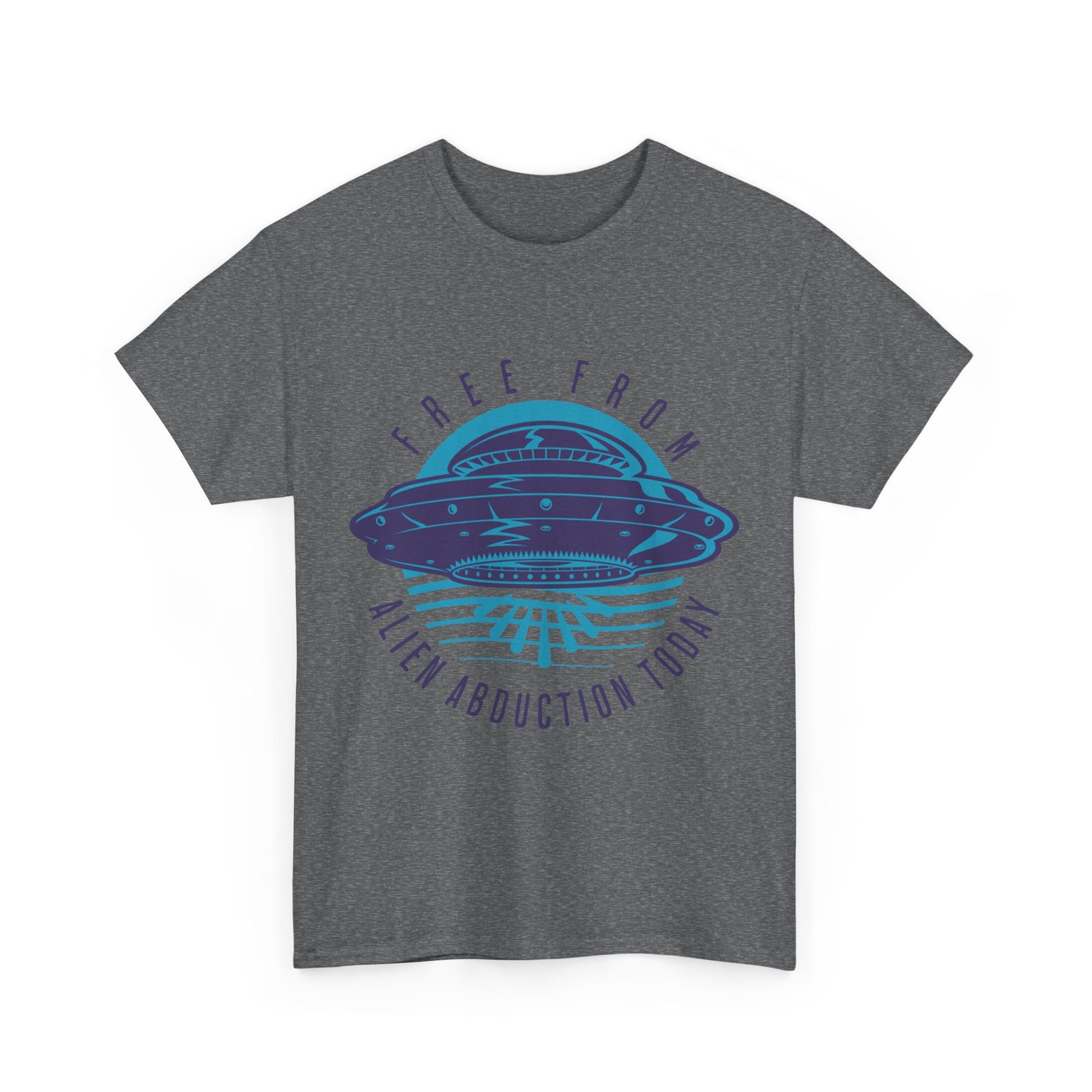 Alien Abduction Tee — "Free From Alien Abduction Today" UFO Graphic Shirt