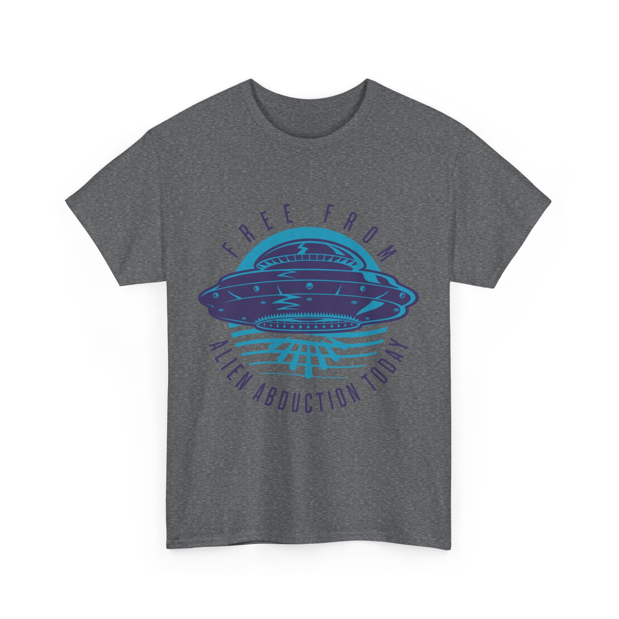 Alien Abduction Tee — "Free From Alien Abduction Today" UFO Graphic Shirt
