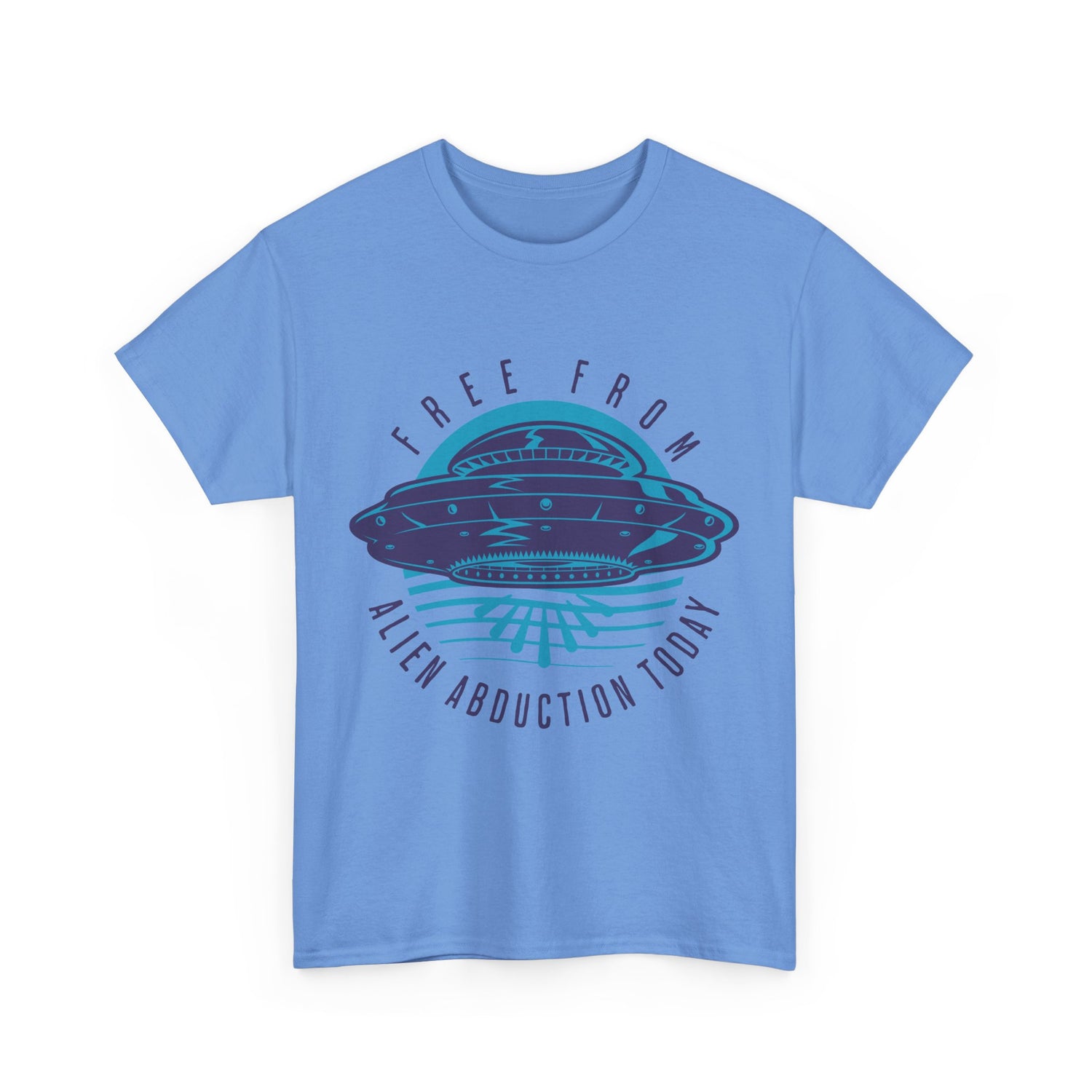 Alien Abduction Tee — "Free From Alien Abduction Today" UFO Graphic Shirt