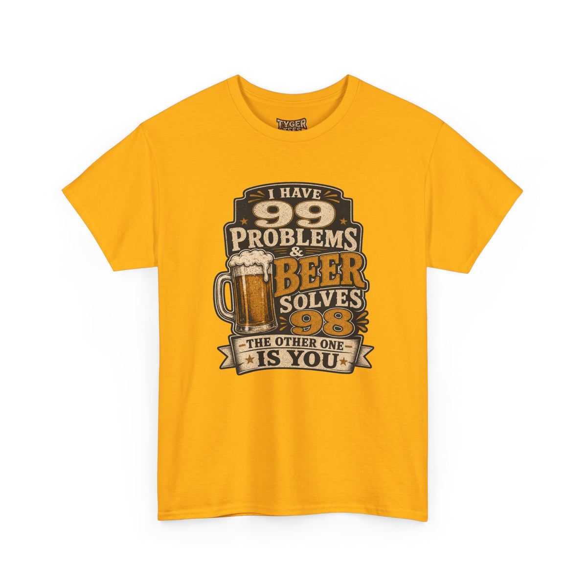 Beer Solves 99 Problems T‑Shirt – Funny Beer Graphic Tee