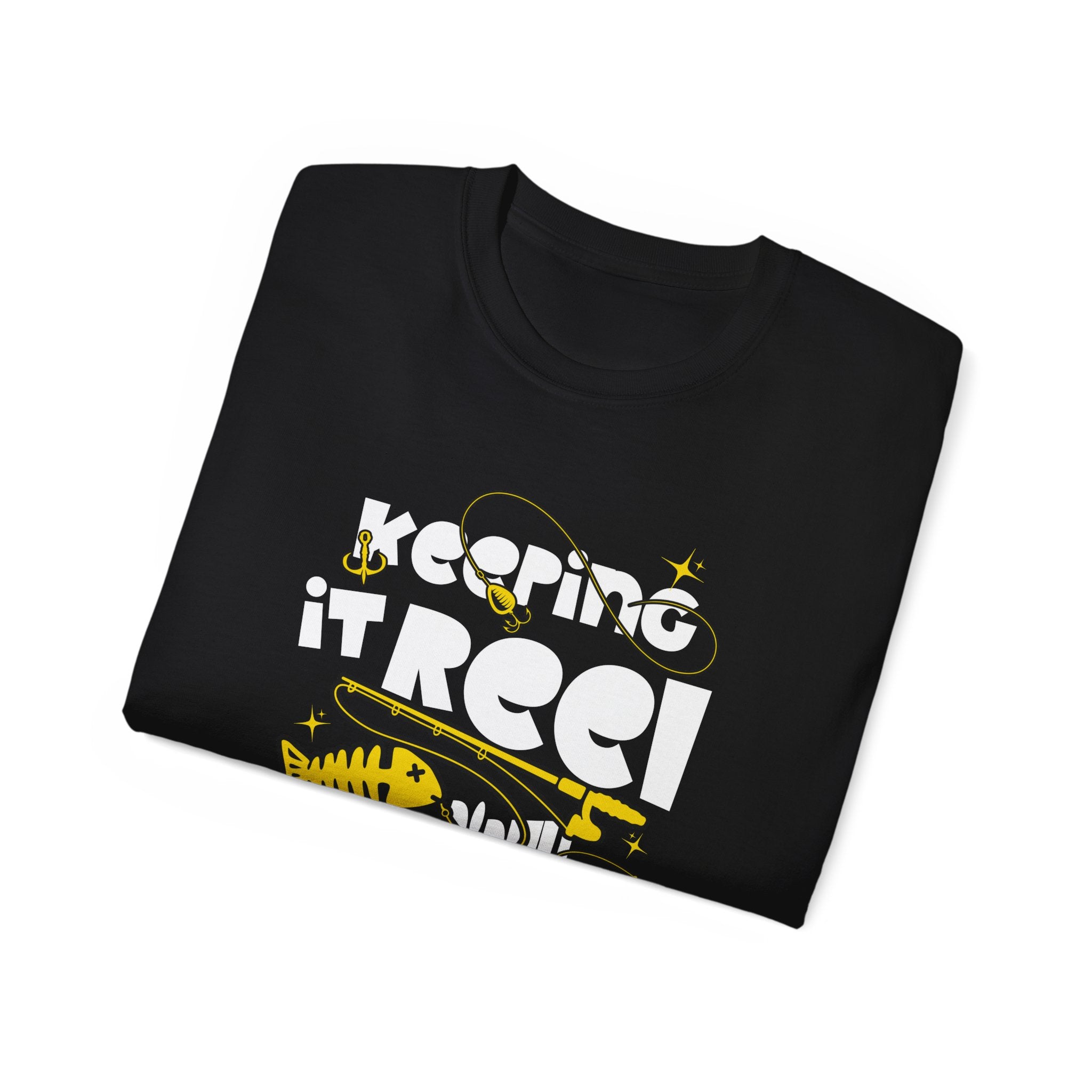 Keeping It Reel Since Birth Tee Cotton Fishing T-Shirt