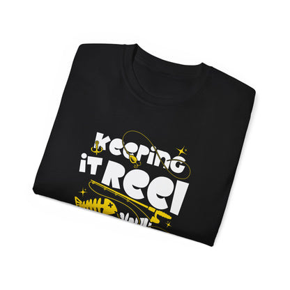 Keeping It Reel Since Birth Tee Cotton Fishing T-Shirt