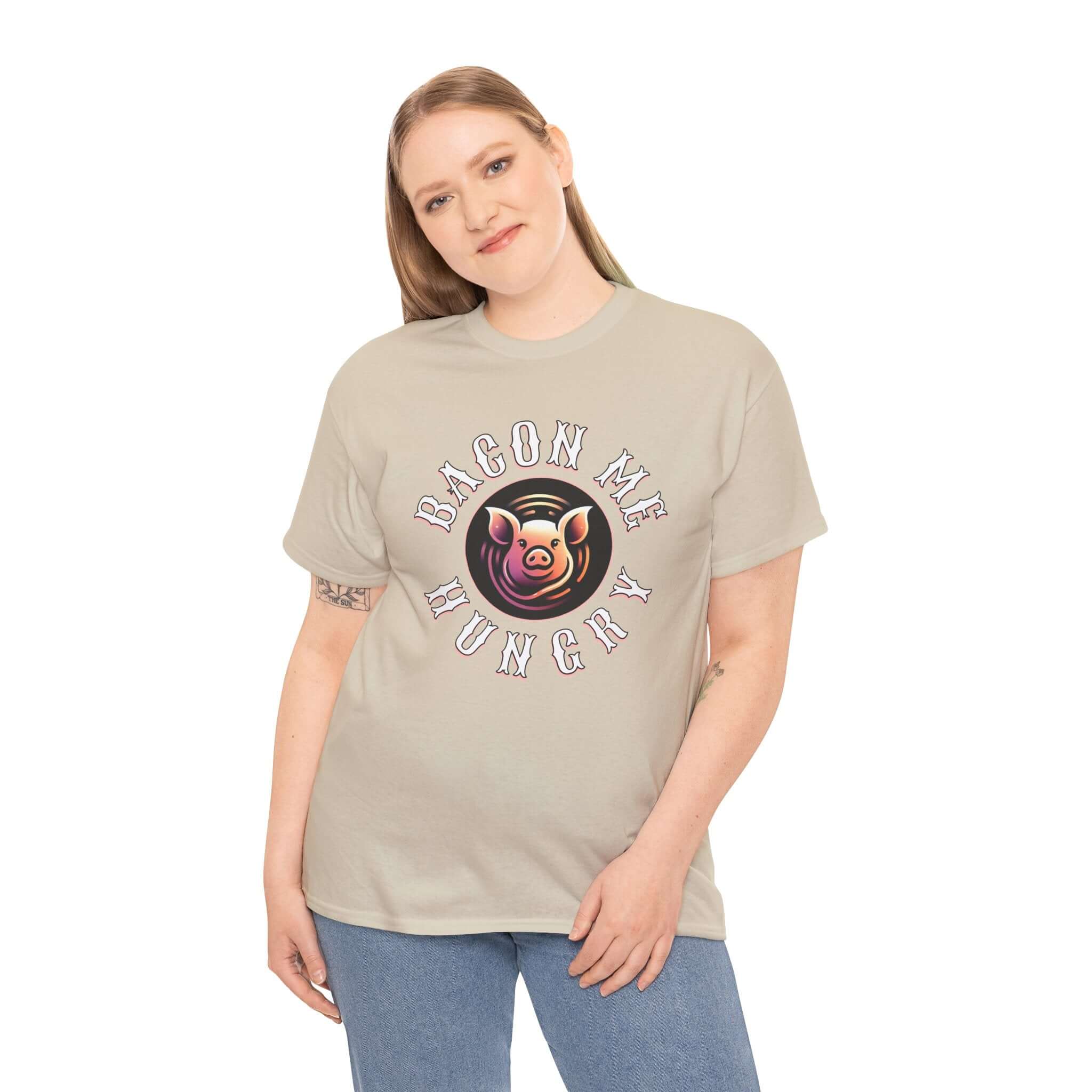 Bacon Me Hungry T-Shirt | Funny Pig Graphic Tee for Food Lovers