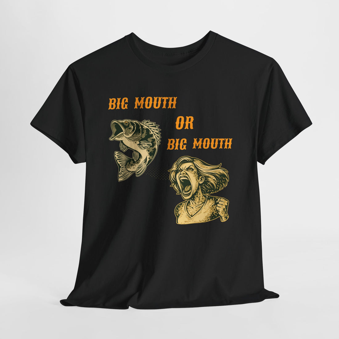 Big Mouth or Big Mouth? Funny Bass Fishing T-Shirt