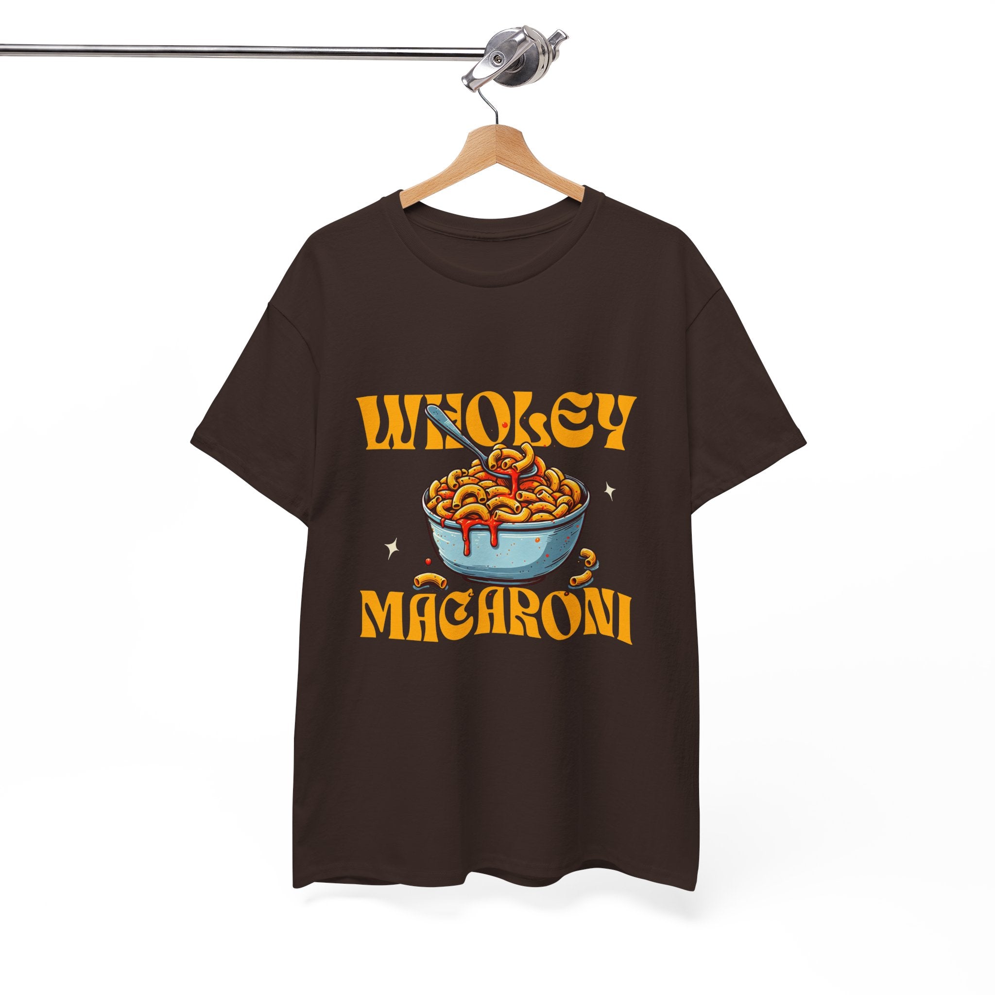Wholey Macaroni Unisex Tee, Funny T-Shirt, Casual Graphic Shirt, Gift for Pasta Lovers, Foodie Apparel, Comfortable Everyday Wear
