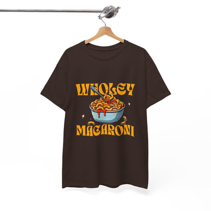 Wholey Macaroni Unisex Tee, Funny T-Shirt, Casual Graphic Shirt, Gift for Pasta Lovers, Foodie Apparel, Comfortable Everyday Wear