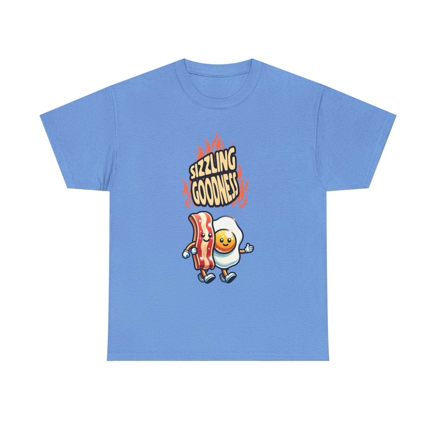 Sizzling Goodness Breakfast Tee — Funny Bacon &amp; Egg Graphic T-Shirt