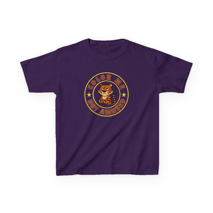 Kids Tee — Color Me Not Amused - Tiger