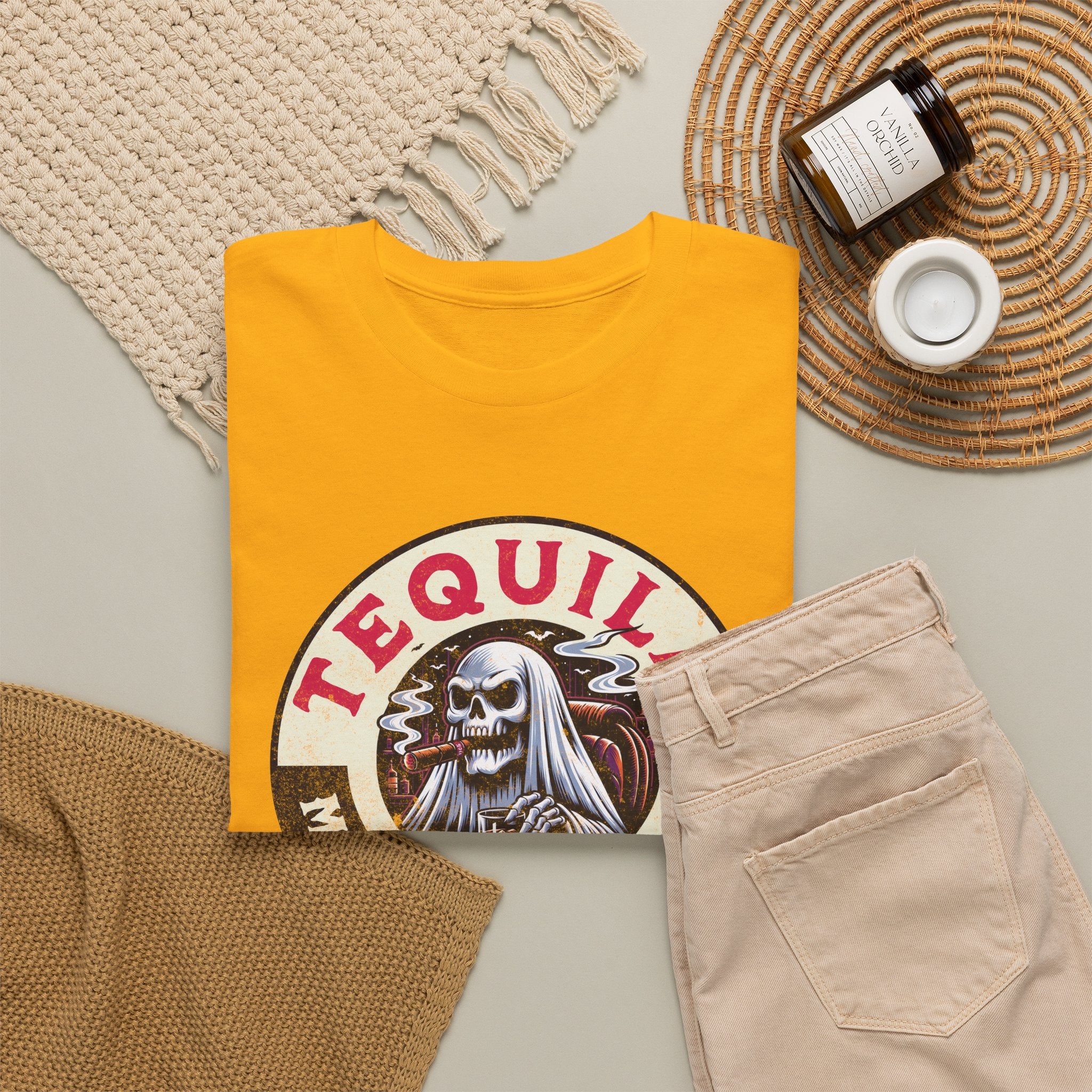 Tequila Makes Me Fun T-Shirt – Funny Party Graphic Tee with Skull &amp; Bottle Design