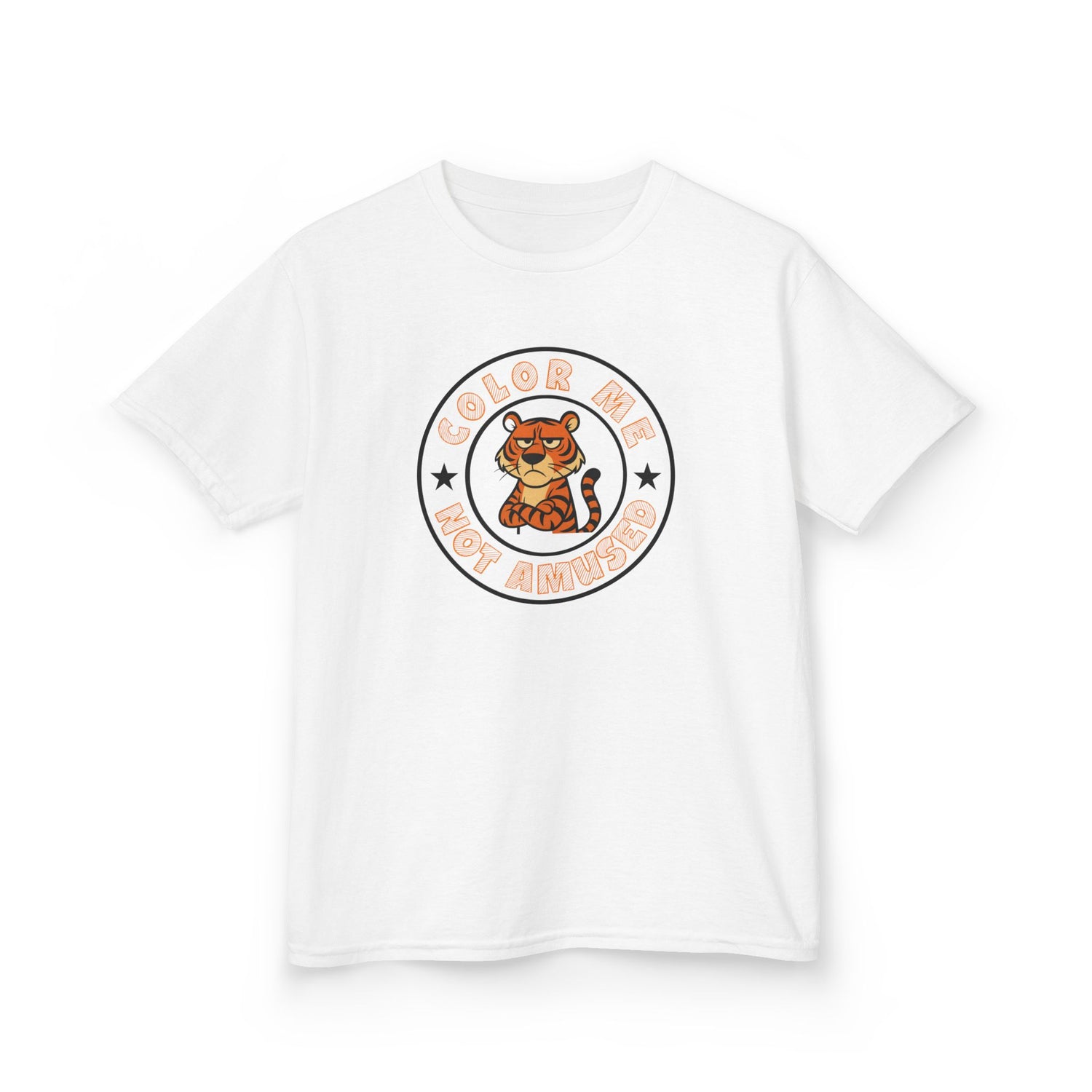 Kids Tee — Color Me Not Amused - Tiger