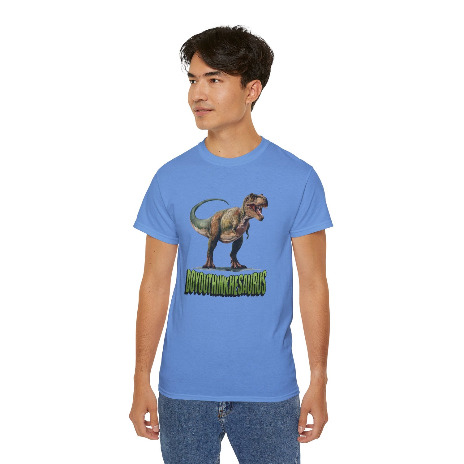 Funny DoYouThinkHeSaurus Dinosaur Cotton Tee