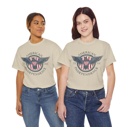Independence Eagle Tee — American Independence 1776–2025 Vintage Flag Shirt
