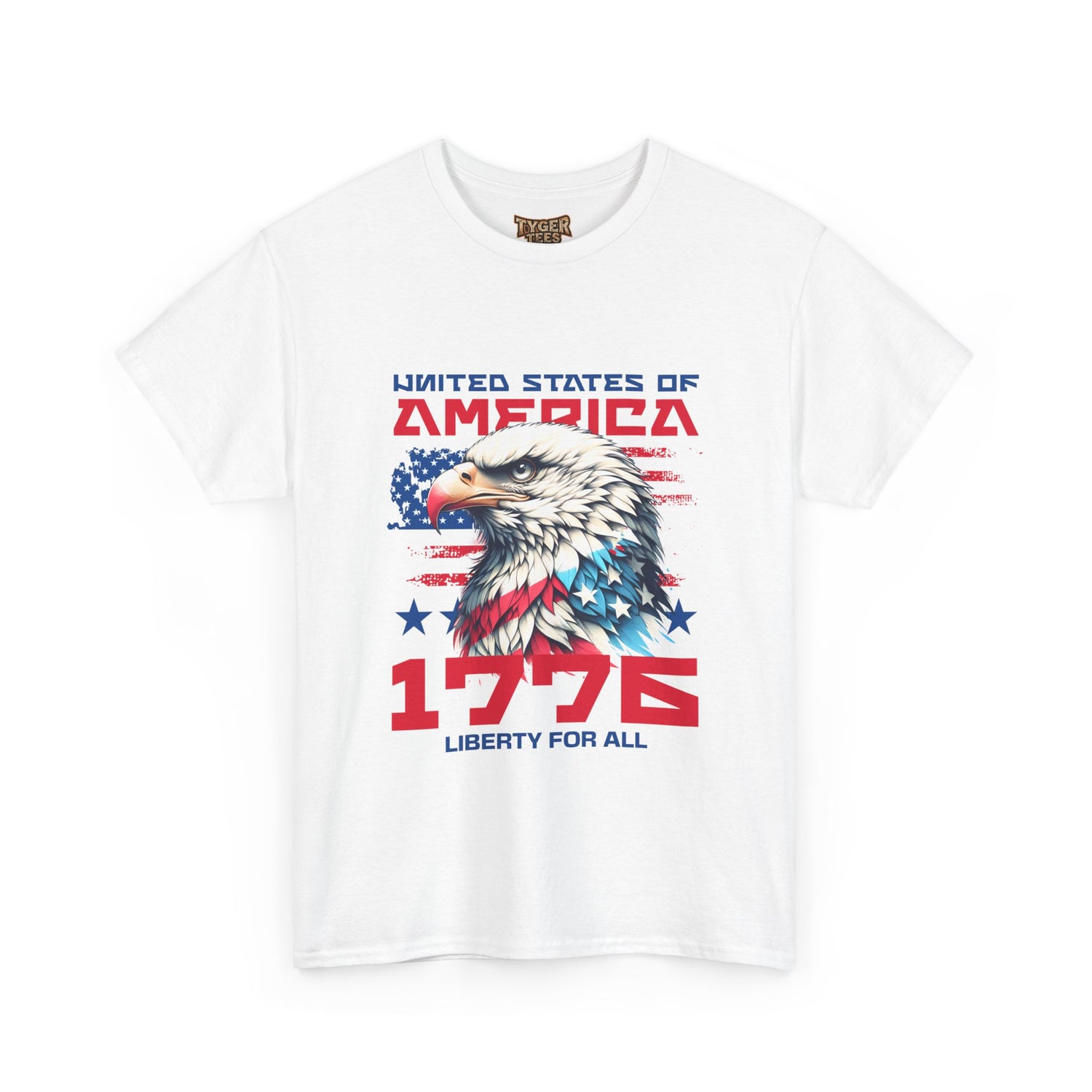 1776 Liberty For All T-Shirt — Patriotic American Eagle Independence Day Tee