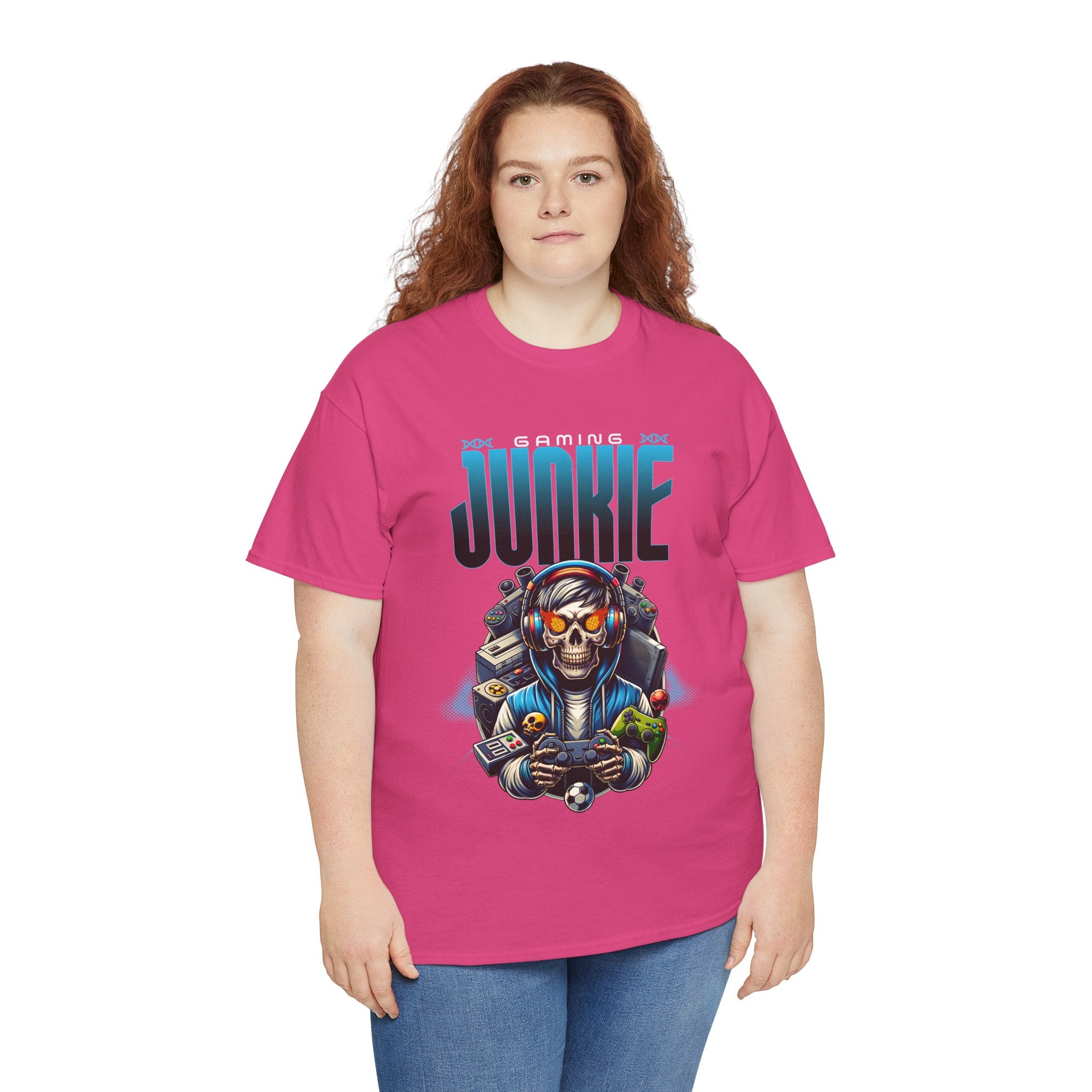 Gaming Junkie Skull Tee — Gamer Skull Controller Graphic T-Shirt