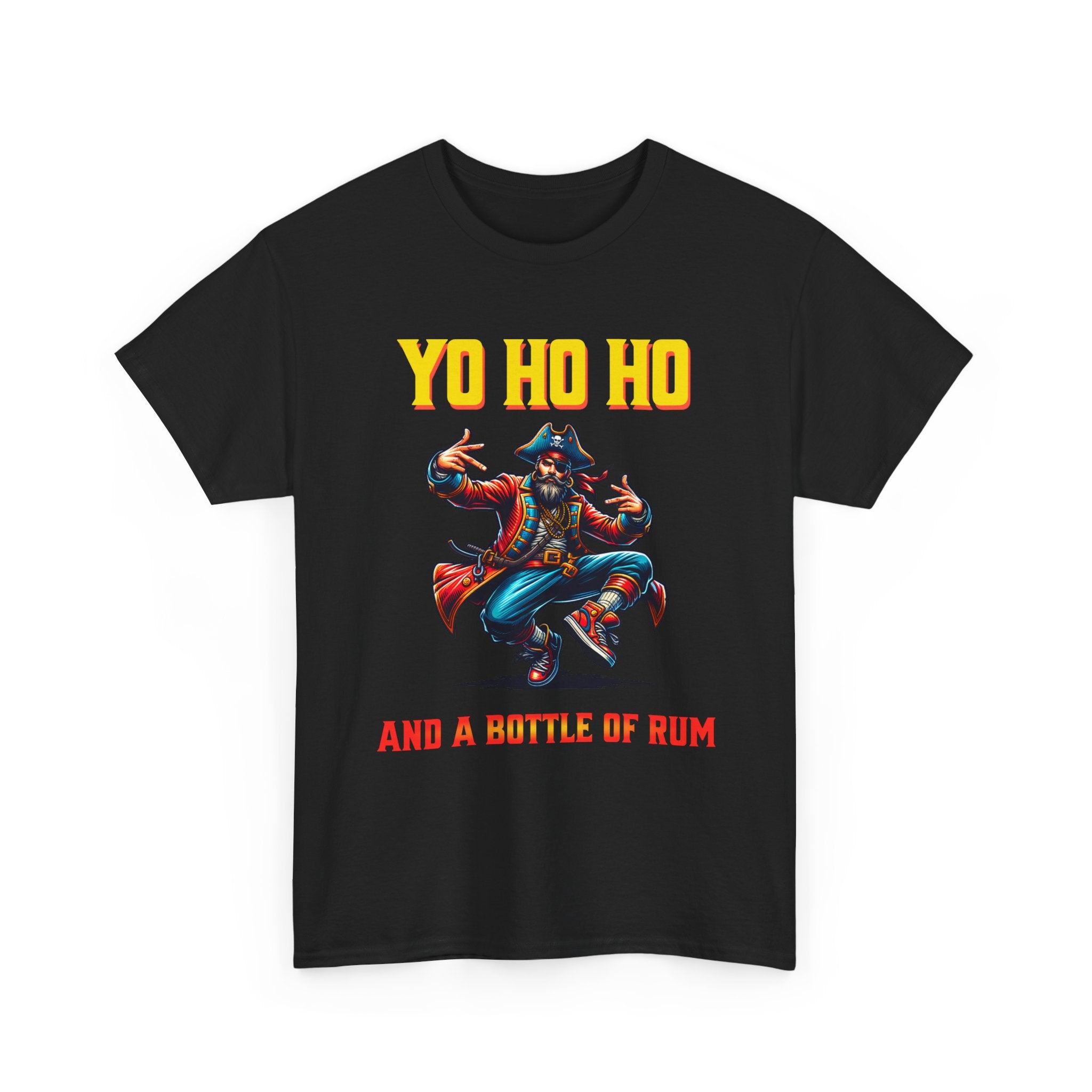 Yo Ho Ho Pirate T-Shirt – "Yo Ho Ho and a Bottle of Rum" Graphic Tee