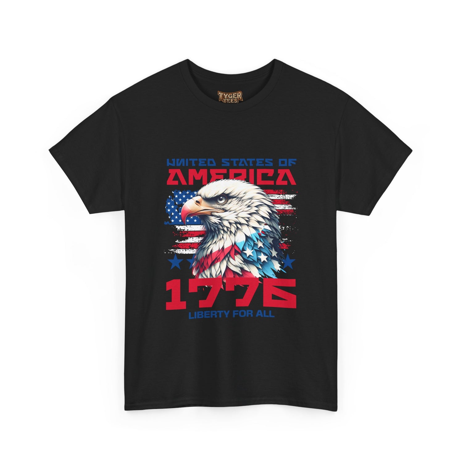 1776 Liberty For All T-Shirt — Patriotic American Eagle Independence Day Tee