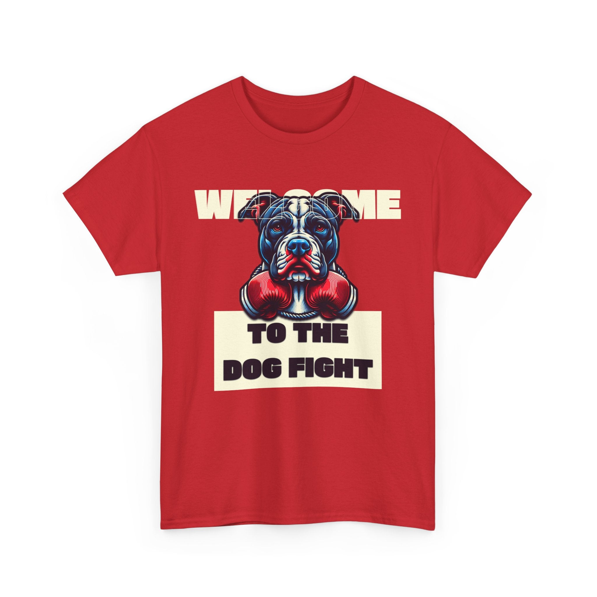 Dog Fight Boxing Dog T-Shirt — Welcome To The Dog Fight Graphic Tee