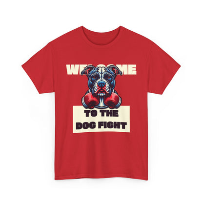 Dog Fight Boxing Dog T-Shirt — Welcome To The Dog Fight Graphic Tee