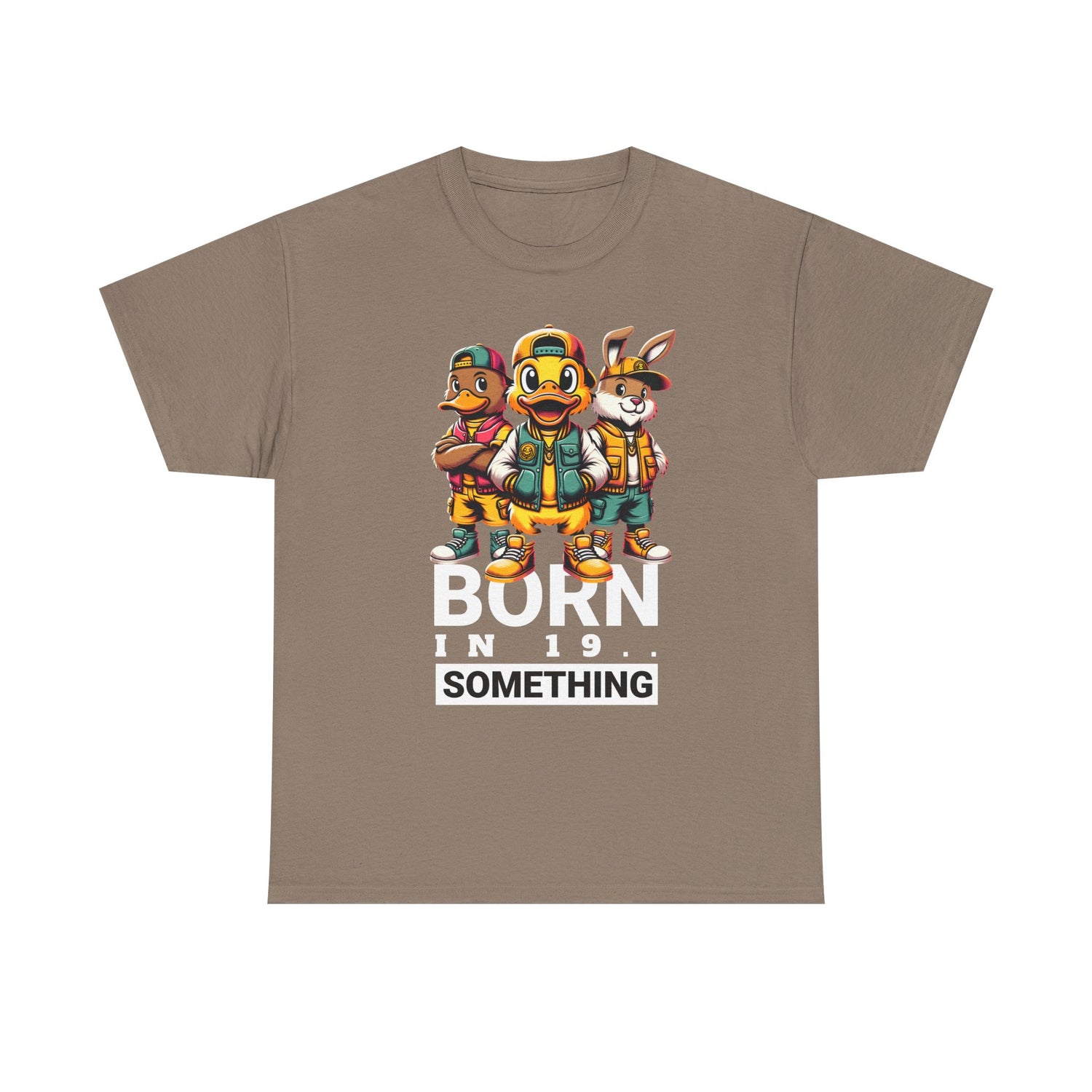 T-Shirt — "Born in 19__" Retro Cartoon Crew Graphic Tee