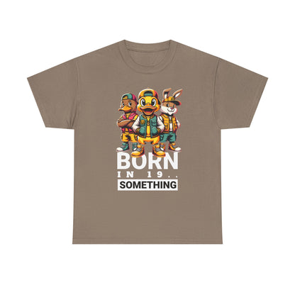 T-Shirt — "Born in 19__" Retro Cartoon Crew Graphic Tee