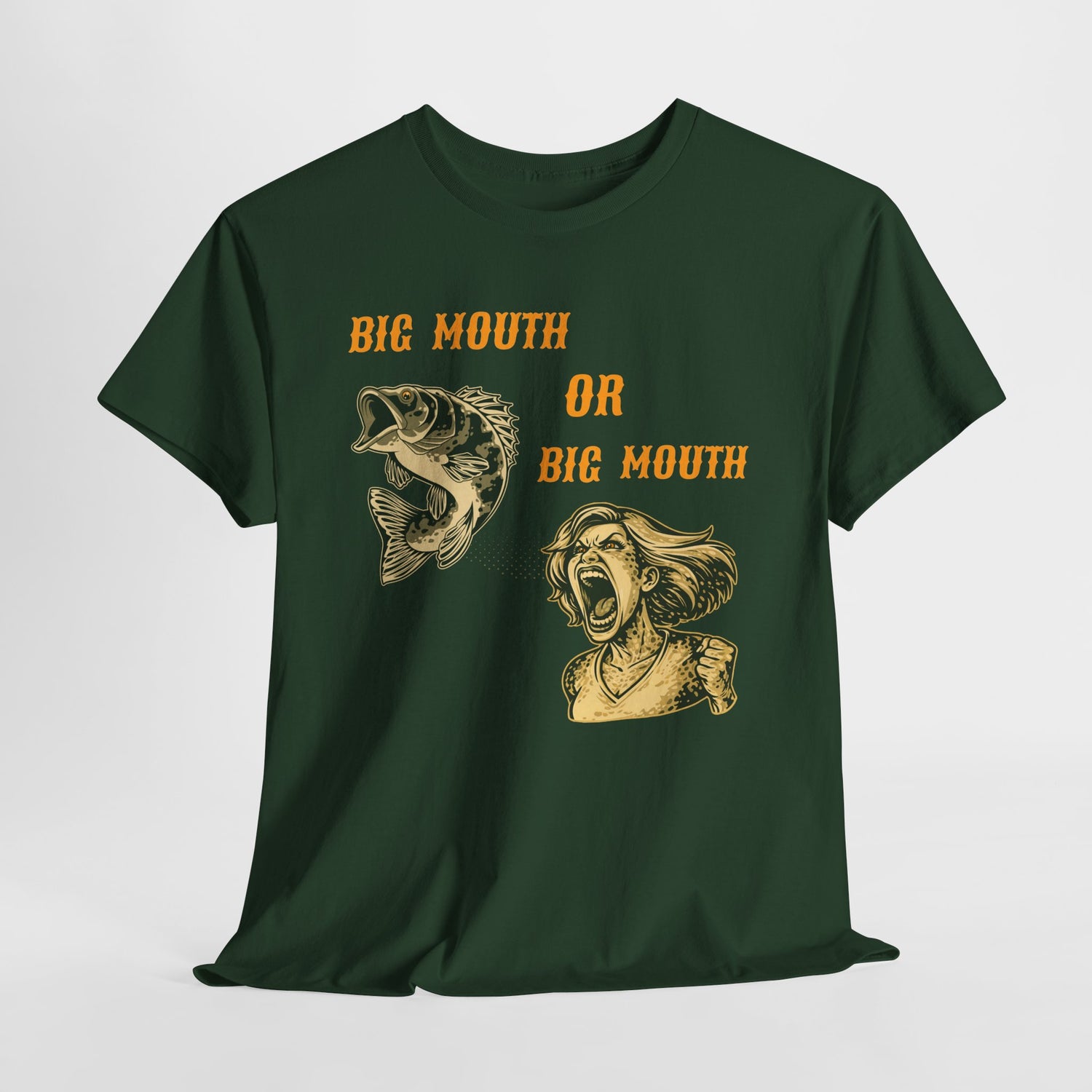 Big Mouth or Big Mouth? Funny Bass Fishing T-Shirt