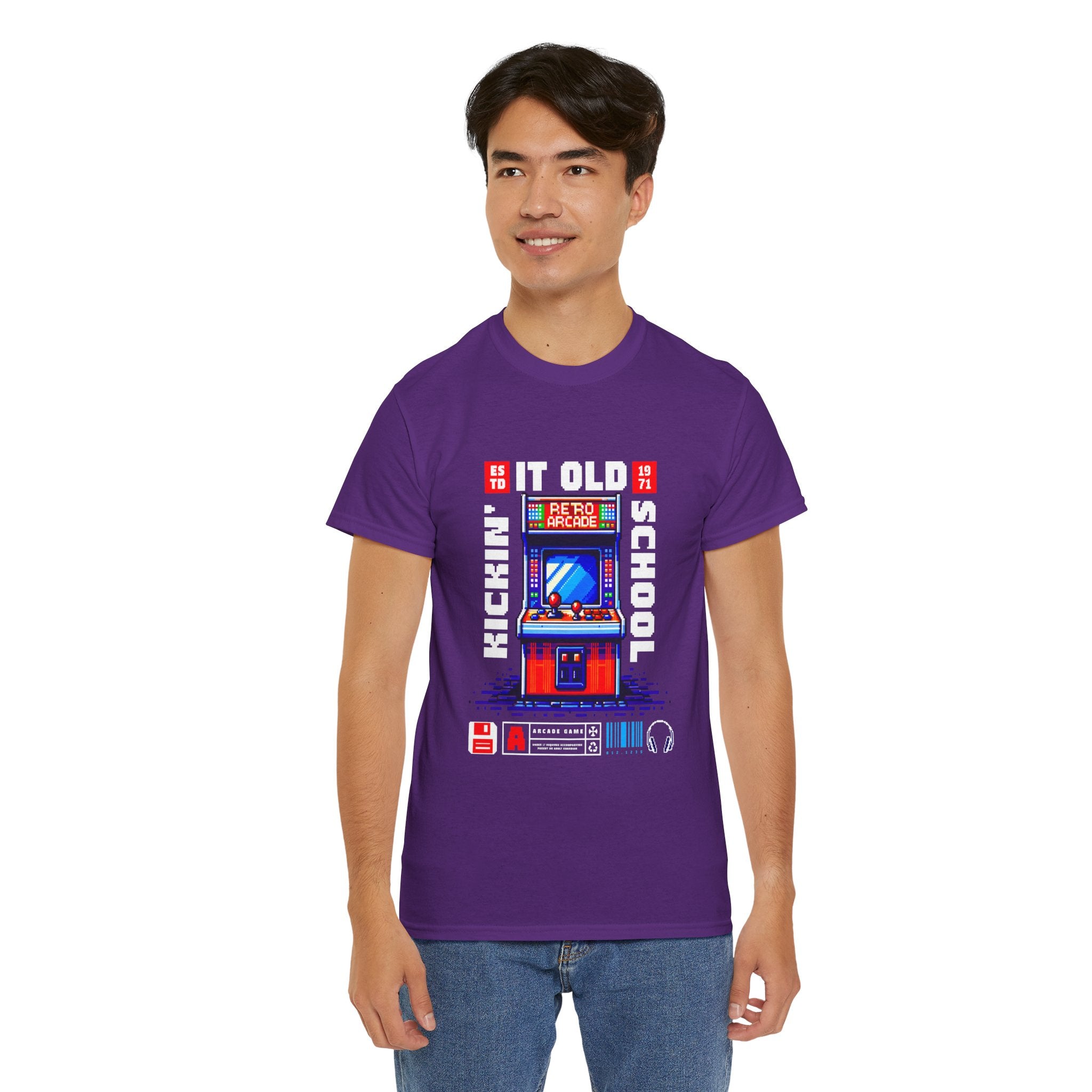 Old School Arcade T-Shirt — "Kickin&