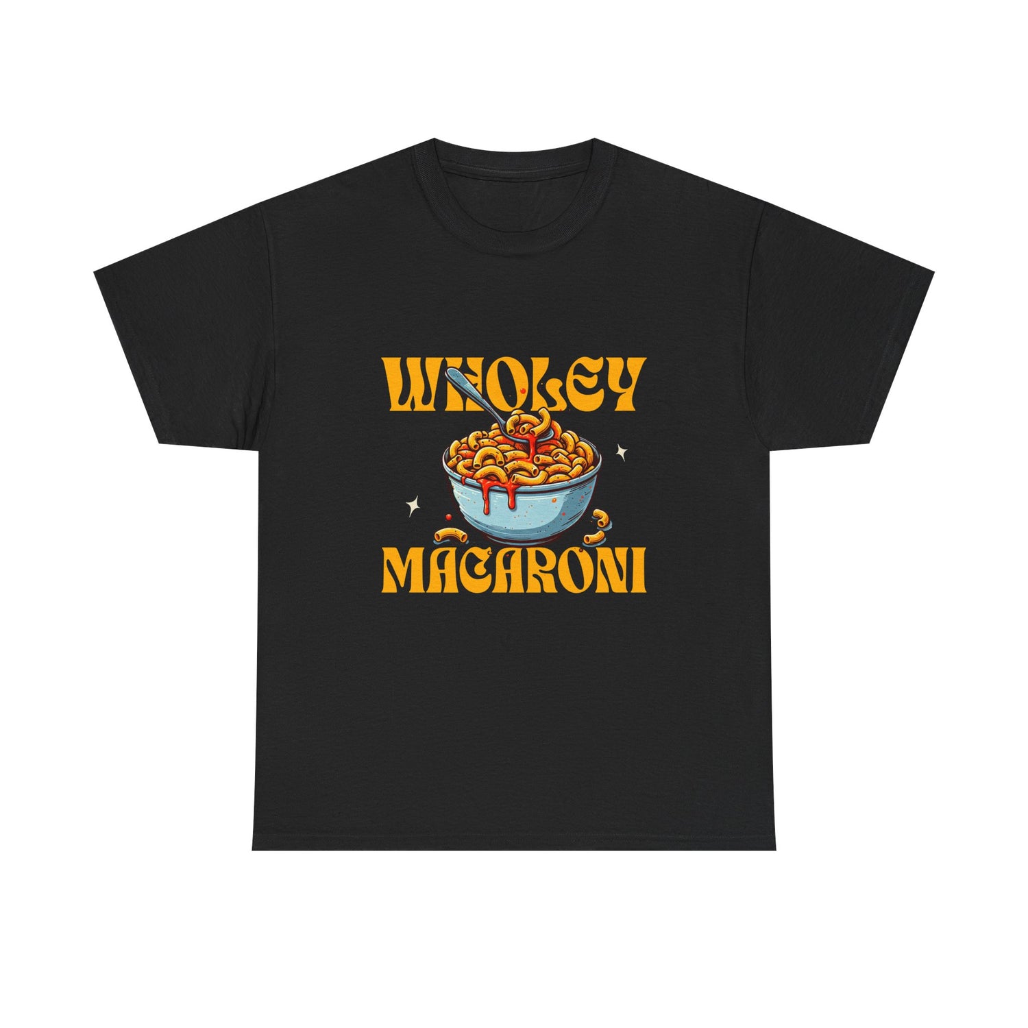 Wholey Macaroni Unisex Tee, Funny T-Shirt, Casual Graphic Shirt, Gift for Pasta Lovers, Foodie Apparel, Comfortable Everyday Wear