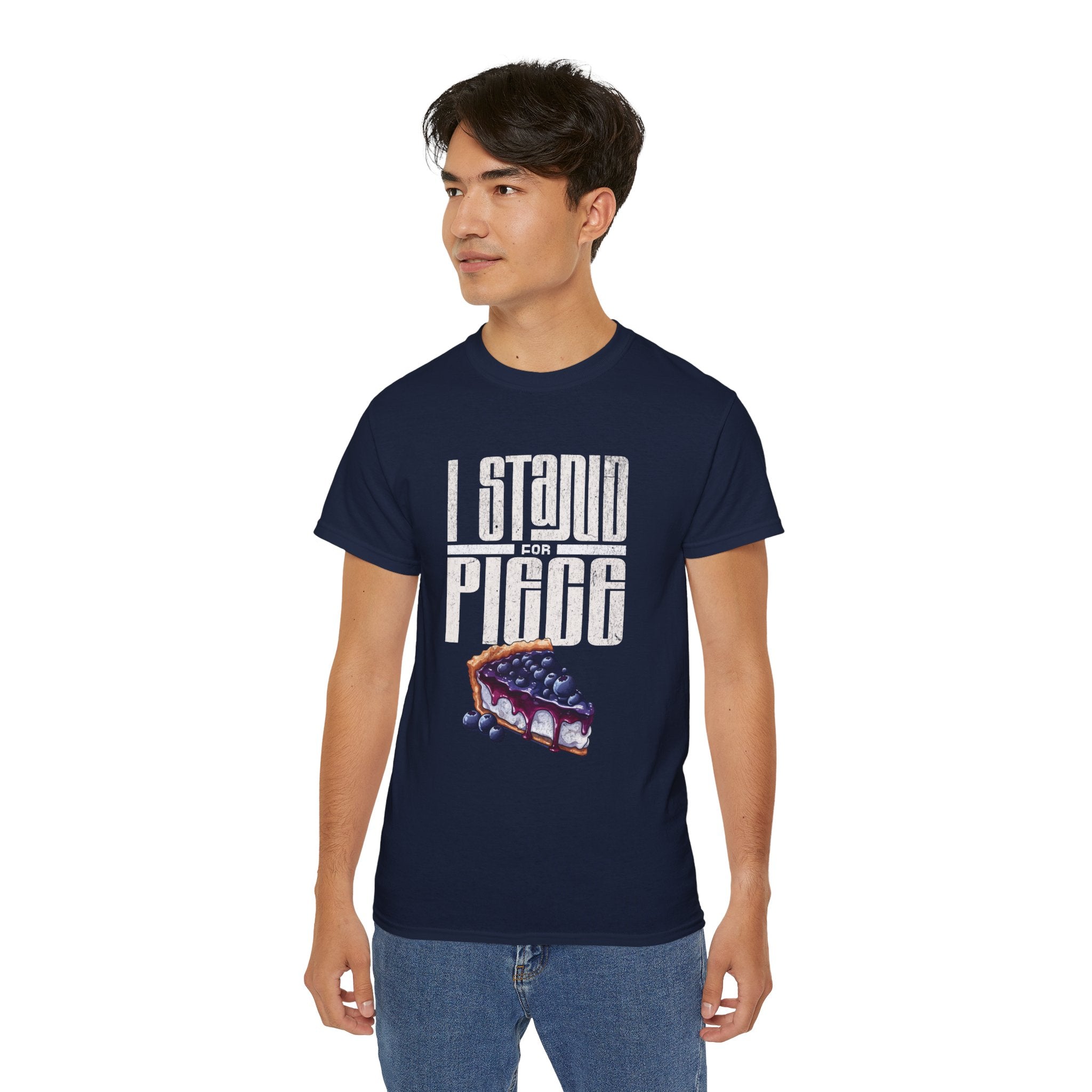 I Stand For Piece of Blueberry Pie Cotton T-Shirt