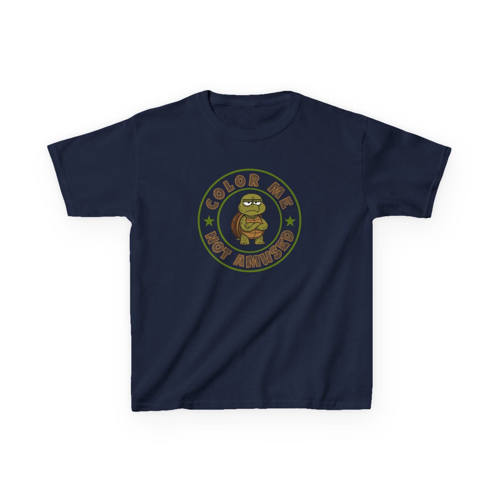 Kids Tee — Color Me Not Amused - Turtle